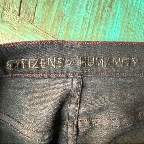 Citizens of Humanity Black Elson Medium Rise Straight Leg Size 29 - Picture 7 of 12